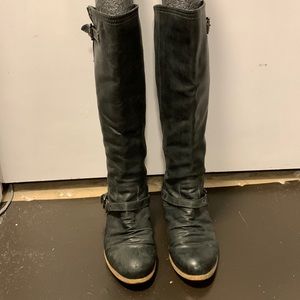 Real leather boots